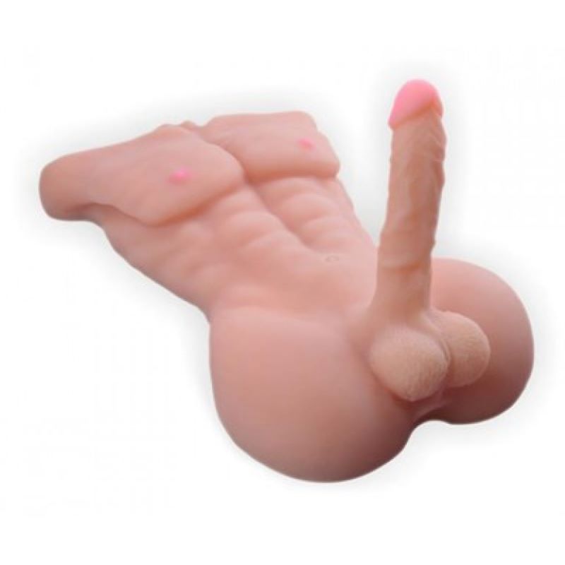2 İşlevli Realistik 18 cm Penisli Erkek Vücut Daniel
