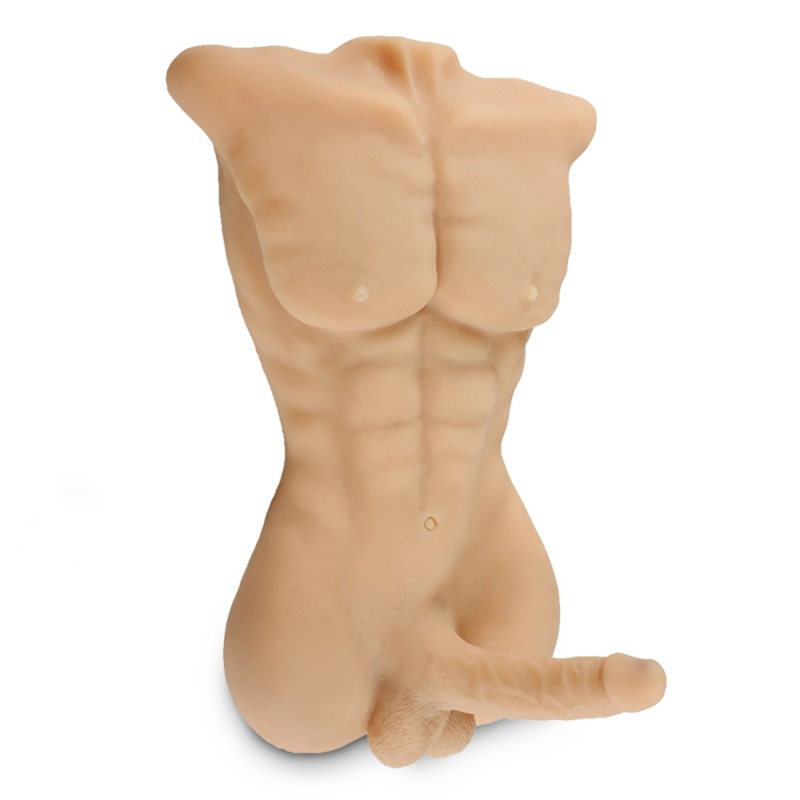 2 İşlevli Realistik 18 cm Penisli Erkek Vücut Daniel - Görsel 5
