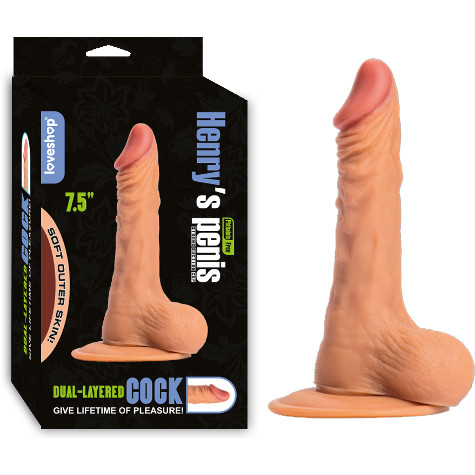 Henrys 19 cm Realistik Vantuzlu Dildo Penis