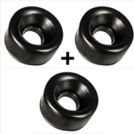 Penis Pompası Siyah Silikon Yedek Başlığı Girişi 3 Adet