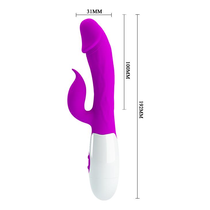 19 Cm 30 Hız Titreşim Fonksiyonlu G Spot Slikon Vibratör - Görsel 5