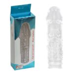 Penis Sleeve Şeffaf Noktacıklı Silikon Penis Kılıfı