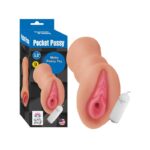 Pocket Pussy Realistik Titreşimli Vajina Mastürbatör