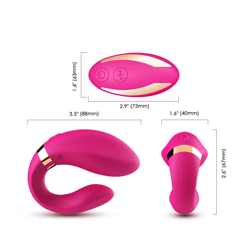 Prime Toys Crescent Kablosuz Kumandalı Klitoris Uyarıcı Çift Vibratörü - Görsel 7